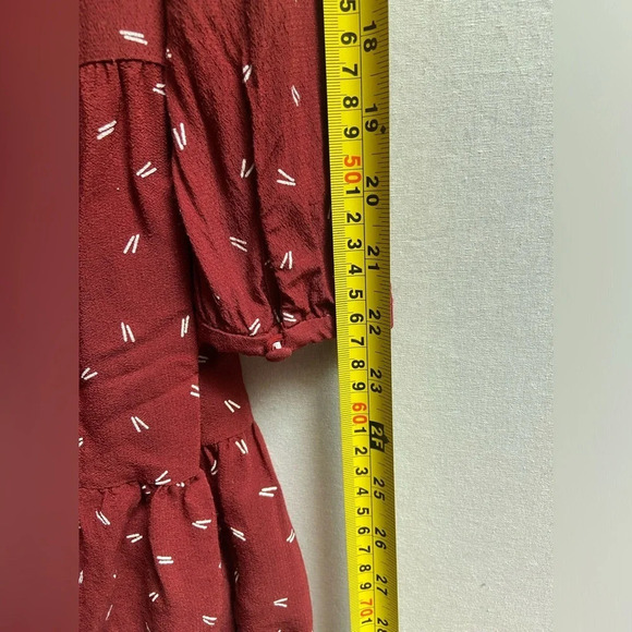 Ann Taylor LOFT Floral Ruffle Trim  Shift Dress Sz S - Picture 11 of 13